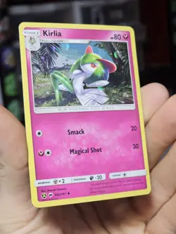 Pokemon TCG Kirlia 92a/147 Cosmos Holo Rare HD Swirl Lightly Played - Image 2