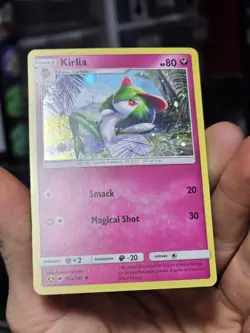 Pokemon TCG Kirlia 92a/147 Cosmos Holo Rare HD Swirl Lightly Played - Image 3