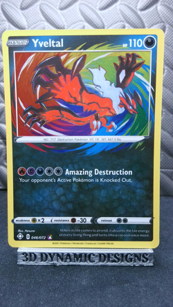 | Pokemon Yveltal Shining Fates 046/072 / Amazing RareNM 🔥 | - Image 1