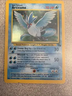 1999 Pokemon Articuno 2/62 Holo - Image 1