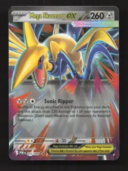 Mega Skarmory ex 055/088 Double Rare Perfect Order Pokemon Near Mint - Image 1