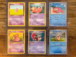 Pokemon Slowking Evolution Lot! Fossil Slowbro Slowking Holo + Reverse Holos - Image 1