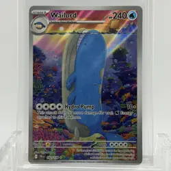 Pokemon TCG Journey Together Wailord #162/159 Illustration Rare LP+ - Image 1