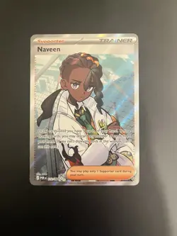 Naveen 112/088 Trainer-Supporter Full Art Holo Pokemon TCG - Image 1