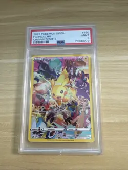 Pokemon Pikachu Full Art Crown Zenith 160/159 PSA 9 - Image 1