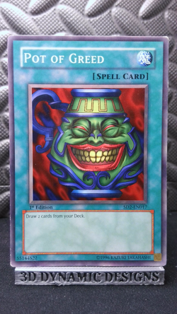 | Yugioh Pot of Greed SD2-EN017 1st Common Structure Deck Zombie Madness HP 🔥 | - Image 1
