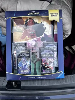 Disney Lorcana The First Chapter Rise of Floodborn Sealed Portfolio Bundle Box - Image 1