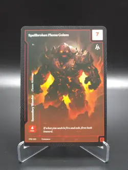 Spellbroken Flame Golem 2024 Wonders Of The First 1st Edition 376/401 - Image 1