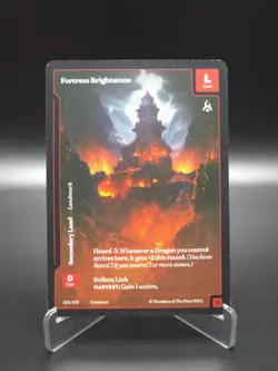 Fortress Brightstone 2024 Wonders Of The First 1st Edition Secondary 255/401 - Image 1