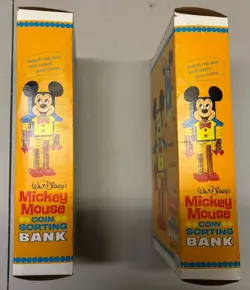 Vintage Mickey Mouse Coin Sorting Bank Lot of 2 Wolverine Toy 1970s - Image 3