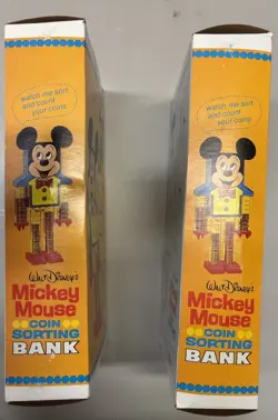 Vintage Mickey Mouse Coin Sorting Bank Lot of 2 Wolverine Toy 1970s - Image 4