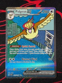 Pidgeot ex 225/197 Obsidian Flames Special Illustration Full Art Pokemon Card - Image 1