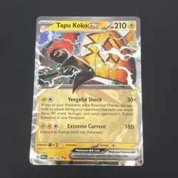 Tapu Koko EX 068/182 Holo Double Rare S & V Paradox Rift Pokemon Card - Image 1