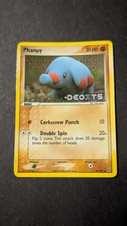 Phanpy - 69/107 - EX Deoxys - Stamped Reverse Holo Pokemon - Yuka Morii - Image 1