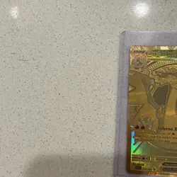 Gold Mega Charizard X EX 130/094 - Hyper Rare Pokemon Phantasmal Flames NM - Image 4