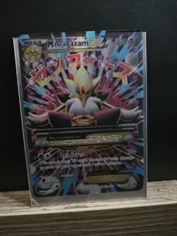 Pokemon TCG Mega-Alakazam-EX Fates Collide Holo Card 118/124 Full Art - Image 1