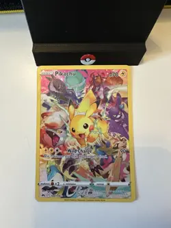 Pikachu Full Art Crown Zenith 160/159 Secret Rare Holo Pokemon Card NM - Image 3
