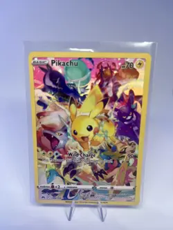 Pikachu Full Art Crown Zenith 160/159 Secret Rare Holo Pokemon Card NM - Image 1