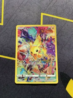 Pikachu Full Art Crown Zenith 160/159 Secret Rare Holo Pokemon Card NM - Image 1