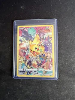 Pikachu Full Art Crown Zenith 160/159 Secret Rare Holo Pokemon Card NM - Image 1