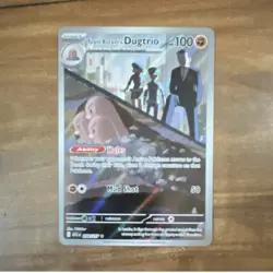 Team Rocket's Dugtrio Holo Ability Stage 1 239/217 100HP 50 Attack Pokemon Card - Image 1