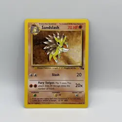 Sandslash 41/62 fossil pokemon card - Image 1