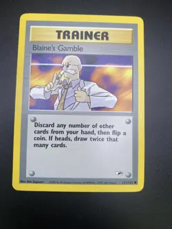 Trainer Blaine’s Gamble 121/132 pokemon card - Image 1