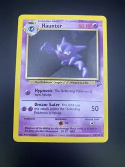 Haunter 43/130 base set 2 pokemon card - Image 1