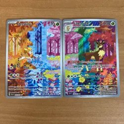 Deerling 165 & Sawsbuck 166 Pokemon Temporal Forces Matching Full Art Cards NM - Image 1