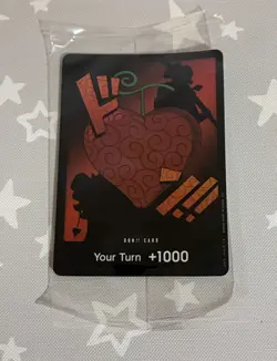 One Piece DF03 Devil Fruit Collection Vol 3 Sealed Promo Don Card & Sleeves - Image 4