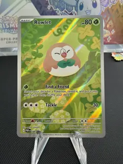 Rowlet 090/088 Paradox Rift Secret Rare Full Art NM/M Pokemon Card Cute - Image 1