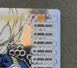 Vegeta, the Last Prince LIMITED FOIL LV3 Card #193 Score Cell Saga DBZ CCG 2001 - Image 4