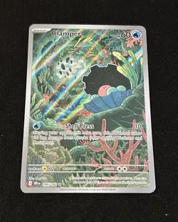 Pokemon TCG Clamperl Destined Rivals 195/182 Illustration Rare NM Card - Image 1