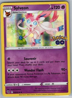 Sylveon 035/078 Holo Pokemon GO - Pokemon Card - NM - Image 1