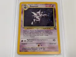 PSA 6 Haunter Holo 6/62 Fossil Set 1999 Pokemon Card EX-MT VINTAGE WOTC - Image 2