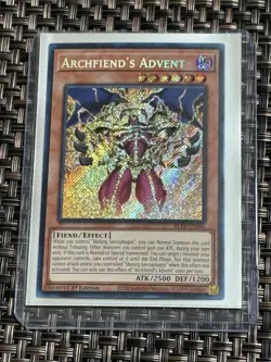 Archfiend's Advent BLTR-EN046 Secret Rare 1st Edition New Card TCG! - Yu-Gi-Oh! - Image 1