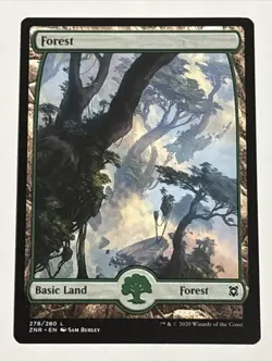 MTG Zendikar Rising Forest Full Art 278/280 NM - Image 1