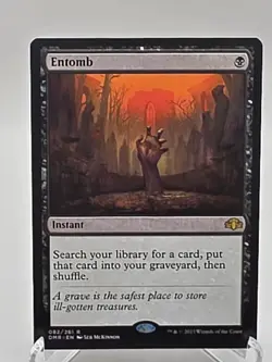 MTG Entomb Dominaria Remastered DMR Rare NM Magic The Gathering Black - Image 1