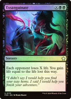 Exsanguinate (0173) - Foundations - Uncommon (Foil) - Image 1