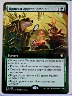 MTG Rootcast Apprenticeship 0065 EXTENDED ART RARE Near Mint - Image 1