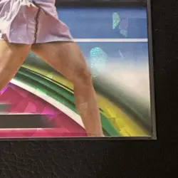 2025 Topps Chrome Sapphire Tennis Qinwen Zheng Padparadscha Refractor #1/1 #8 - Image 3