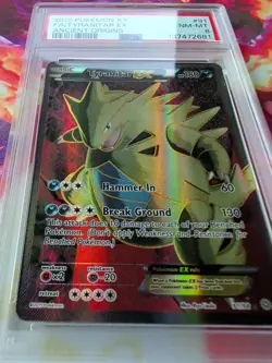 POKEMON TYRANITAR EX ANCIENT ORIGINS FULL ART 91/98 HOLO PSA 8 Near Mint - Image 2