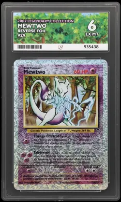 Pokemon TCG Legendary Collection Mewtwo #29 Reverse holo ACE 6 POP 1 CLEAN COPY - Image 1