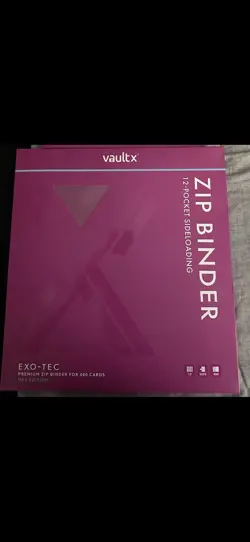 Vault X Pokemon ME2 Phantasmal Flames 12-Pocket First Edition Exo-Tec Zip Binder - Image 1