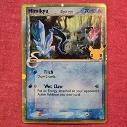 Pokemon Celebrations: Mimikyu Delta Species SWSH136 Holo Promo - LP/NM - Image 1