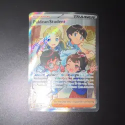 The Pokemon Paldean Student SV Paldean Fates Ultra Rare Holo Trainer 230/091 Eng - Image 2