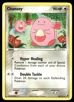 Pokemon TCG Unseen Forces #20/115 Chansey LP - Image 1