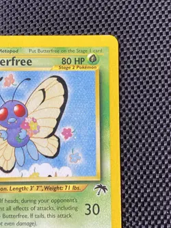 Pokemon Butterfree 9/18 2001 Stage 2 Southern Islands LP+ - Image 3