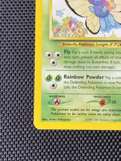 Pokemon Butterfree 9/18 2001 Stage 2 Southern Islands LP+ - Image 5