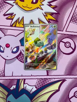 Pokemon TCG - Bulbasaur 143/142 - Stellar Crown - Illustration Rare - NM - Image 1